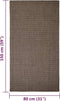 vidaXL - Vloerkleed - 80x150 - cm - natuurlijk - sisal - bruin