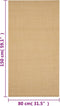 vidaXL - Vloerkleed - 80x150 - cm - natuurlijk - sisal