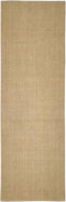 vidaXL - Vloerkleed - 80x250 - cm - natuurlijk - sisal