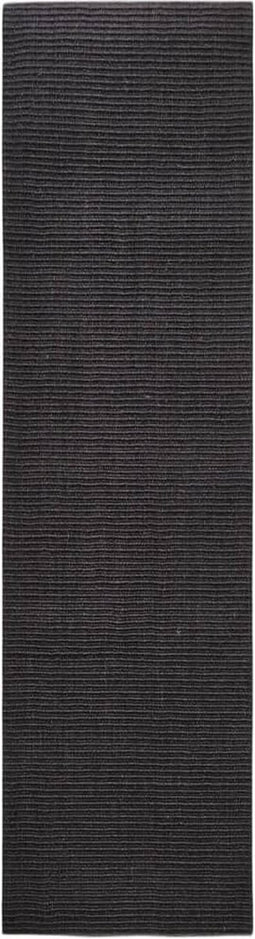 vidaXL - Vloerkleed - 80x300 - cm - natuurlijk - sisal - zwart