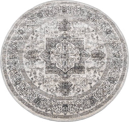 vidaXL - Vloerkleed - ARBIZU - binnen - en - buiten - vintage - stijl - Ø - 120 - cm