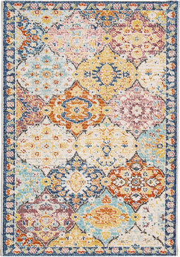 vidaXL - Vloerkleed - ARBIZU - binnen - en - buiten - vintage - stijl - 140x200 - cm