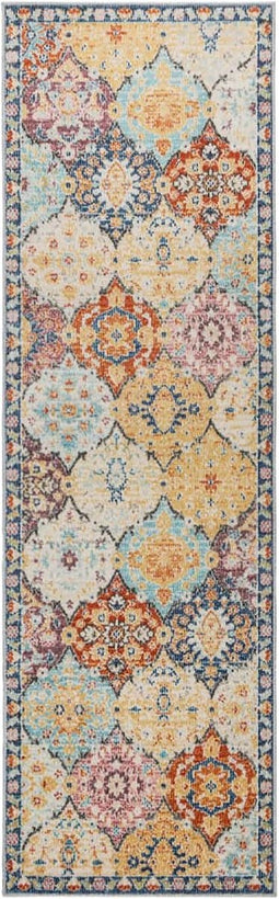 vidaXL - Vloerkleed - ARBIZU - binnen - en - buiten - vintage - stijl - 80x250 - cm