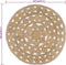 vidaXL - Vloerkleed - handgemaakt - 120 - cm - gevlochten - jute