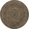 vidaXL - Vloerkleed - handgemaakt - 120 - cm - jute - wit - en - naturel