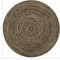 vidaXL - Vloerkleed - handgemaakt - 120 - cm - jute - zwart - en - naturel