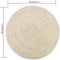 vidaXL - Vloerkleed - handgemaakt - 120 - cm - jute - zwart - en - naturel