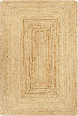 vidaXL - Vloerkleed - handgemaakt - 120x180 - cm - jute - naturel