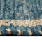 vidaXL - Vloerkleed - handgemaakt - 160x230 - cm - jute - blauw
