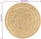vidaXL - Vloerkleed - handgemaakt - 180 - cm - gevlochten - jute