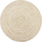 vidaXL - Vloerkleed - handgemaakt - 180 - cm - jute - wit - en - bruin
