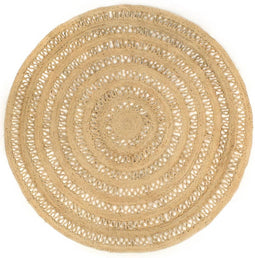 vidaXL - Vloerkleed - handgemaakt - 210 - cm - gevlochten - jute