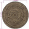 vidaXL - Vloerkleed - handgemaakt - 210 - cm - jute - zwart - en - bruin