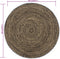 vidaXL - Vloerkleed - handgemaakt - 240 - cm - jute - zwart - en - bruin