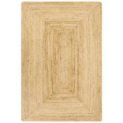 vidaXL - Vloerkleed - handgemaakt - 80x160 - cm - jute - naturel