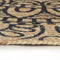 vidaXL - Vloerkleed - handgemaakt - met - donkerblauwe - print - 120 - cm - jute