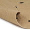 vidaXL - Vloerkleed - handgemaakt - met - donkerblauwe - print - 150 - cm - jute