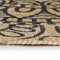 vidaXL - Vloerkleed - handgemaakt - met - donkerblauwe - print - 90 - cm - jute