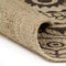 vidaXL - Vloerkleed - handgemaakt - met - donkerbruine - print - 120 - cm - jute