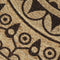 vidaXL - Vloerkleed - handgemaakt - met - donkerbruine - print - 120 - cm - jute