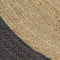 vidaXL - Vloerkleed - handgemaakt - met - donkergrijze - rand - 120 - cm - jute
