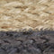 vidaXL - Vloerkleed - handgemaakt - met - donkergrijze - rand - 120 - cm - jute