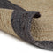 vidaXL - Vloerkleed - handgemaakt - met - donkergrijze - rand - 120 - cm - jute