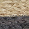 vidaXL - Vloerkleed - handgemaakt - met - donkergrijze - rand - 180 - cm - jute
