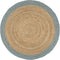 vidaXL - Vloerkleed - handgemaakt - met - donkergrijze - rand - 210 - cm - jute