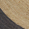 vidaXL - Vloerkleed - handgemaakt - met - donkergrijze - rand - 210 - cm - jute