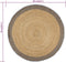 vidaXL - Vloerkleed - handgemaakt - met - donkergrijze - rand - 90 - cm - jute