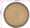 vidaXL - Vloerkleed - handgemaakt - met - grijze - rand - 90 - cm - jute