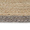 vidaXL - Vloerkleed - handgemaakt - met - grijze - rand - 90 - cm - jute