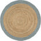 vidaXL - Vloerkleed - handgemaakt - met - olijfgroene - rand - 180 - cm - jute