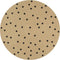 vidaXL - Vloerkleed - handgemaakt - met - print - polkadot - 120 - cm - jute