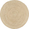 vidaXL - Vloerkleed - handgemaakt - met - spiraal - ontwerp - 120 - cm - jute - wit