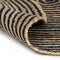 vidaXL - Vloerkleed - handgemaakt - met - spiraal - ontwerp - 150 - cm - jute - zwart