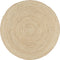 vidaXL - Vloerkleed - handgemaakt - met - spiraal - ontwerp - 90 - cm - jute - wit