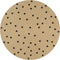 vidaXL - Vloerkleed - handgemaakt - met - witte - print - 120 - cm - jute