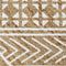 vidaXL - Vloerkleed - handgemaakt - met - witte - print - 120 - cm - jute