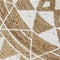 vidaXL - Vloerkleed - handgemaakt - met - witte - print - 120 - cm - jute