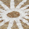 vidaXL - Vloerkleed - handgemaakt - met - witte - print - 120 - cm - jute