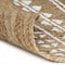 vidaXL - Vloerkleed - handgemaakt - met - witte - print - 120 - cm - jute