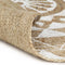 vidaXL - Vloerkleed - handgemaakt - met - witte - print - 150 - cm - jute