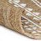 vidaXL - Vloerkleed - handgemaakt - met - witte - print - 90 - cm - jute