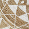 vidaXL - Vloerkleed - handgemaakt - met - witte - print - 90 - cm - jute