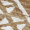 vidaXL - Vloerkleed - handgemaakt - met - witte - print - 90 - cm - jute
