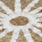 vidaXL - Vloerkleed - handgemaakt - met - witte - print - 90 - cm - jute