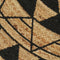 vidaXL - Vloerkleed - handgemaakt - met - zwarte - print - 120 - cm - jute