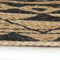 vidaXL - Vloerkleed - handgemaakt - met - zwarte - print - 150 - cm - jute